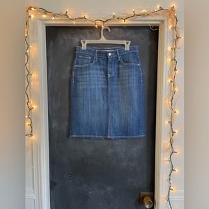 Old Navy High Rise Denim Skirt, Size 4, Blue Jean